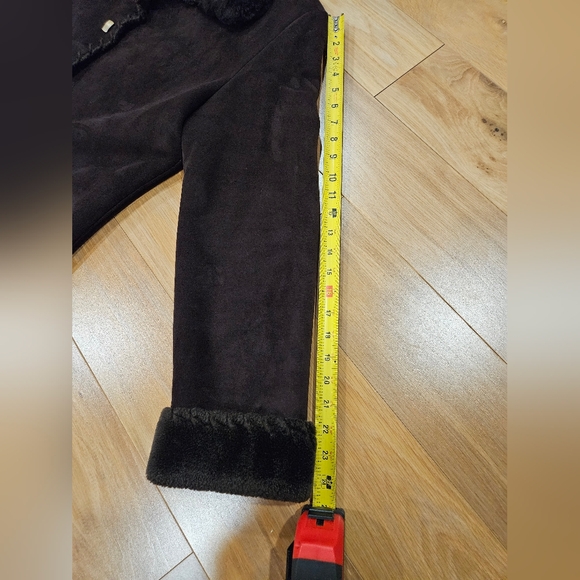 Shearling long coat. Size M. Real fur trim. - Picture 15 of 16